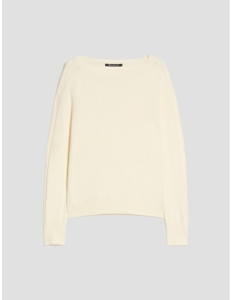 Maglia in cotone seta e cashmere Penny Black – Bianco ottico - foto 2