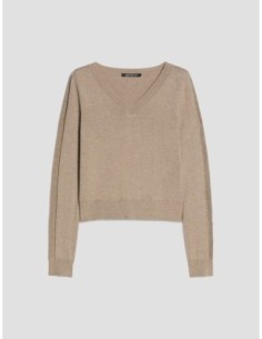 Maglia in cotone seta e cashmere Penny Black – Beige - foto 1 2