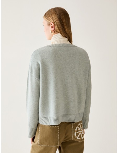 Maglia in pura lana Penny Black – Acquamarina - foto 3