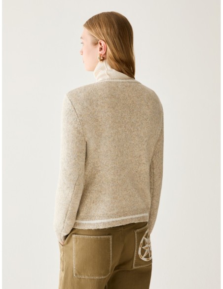 Maglia con rombi argyle Penny Black – Beige - foto 3