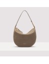 Handbag Suede Leathergrained Lea.  Citronellacitr