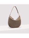 Handbag Suede Leathergrained Lea.  Citronellacitr