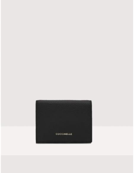 Card Holder Grained Leather  Noir