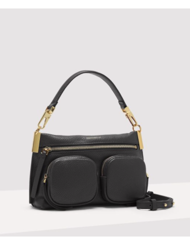 Handbag Grained Leather  Noir