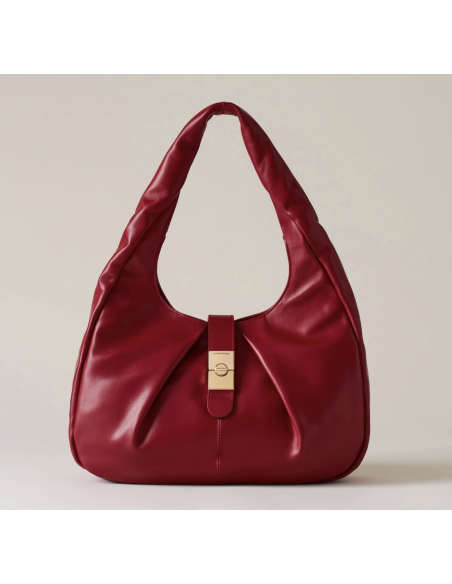 Borsa Hobo M. Vitello Nappato Borgogna