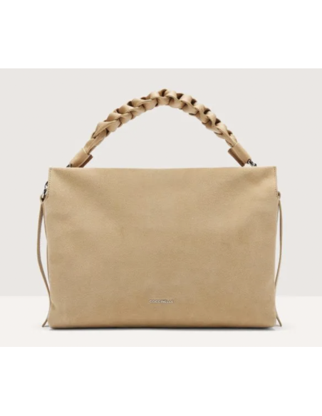 Handbag Suede Leathergrained Lea.  Fresh Beige