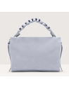 Handbag Suede Leathergrained Lea.  Mist Blue