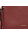 Handbag Double Grainy Leather  Brandygren red