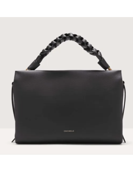 Handbag Double Grainy Leather  Noircuir