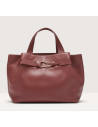 Handbag Grained Leather  Brandy