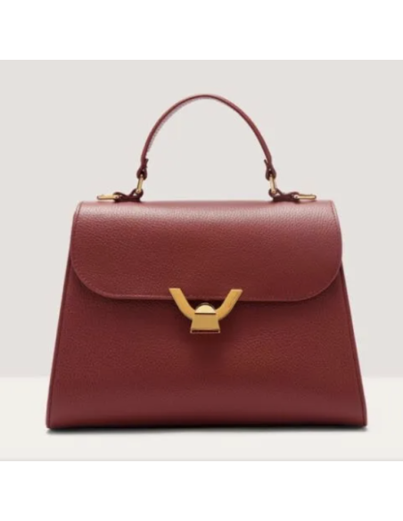 Handbag Grained Leather  Brandy