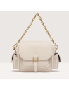 Handbag Grained Leather  Lambskin White