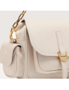 Handbag Grained Leather  Lambskin White