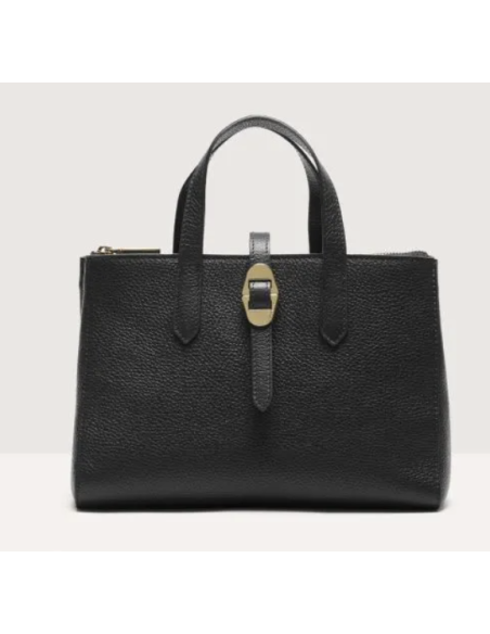 Handbag Grained Leather  Noir