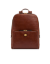 Zaino porta PC uomo in pelle The Bridge Story Uomo – Marrone/Oro