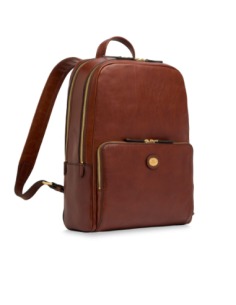 Zaino porta PC uomo in pelle The Bridge Story Uomo – Marrone/Oro - foto 1 2