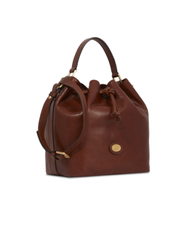 Borsa secchiello in pelle con tracolla The Bridge Story Donna – Marrone/Oro - foto 2