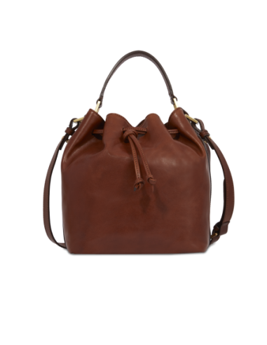 Borsa secchiello in pelle con tracolla The Bridge Story Donna – Marrone/Oro - foto 3
