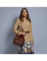 Borsa secchiello in pelle con tracolla The Bridge Story Donna – Marrone/Oro Borsa secchiello in pelle con tracolla The Bridge Story Donna – Marrone/Oro