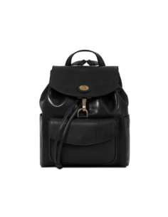 Zaino donna in pelle con tasca frontale The Bridge Story Donna – Nero/Oro - foto 1