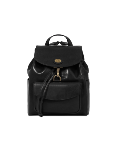 Zaino donna in pelle con tasca frontale The Bridge Story Donna – Nero/Oro - foto 1
