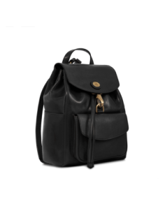 Zaino donna in pelle con tasca frontale The Bridge Story Donna – Nero/Oro - foto 1 2