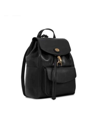 Zaino donna in pelle con tasca frontale The Bridge Story Donna – Nero/Oro - foto 2