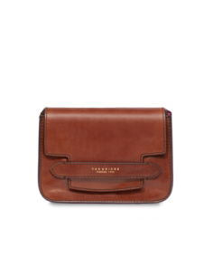 Borsa a tracolla in pelle The Bridge Lucrezia – Marrone/Oro - foto 1