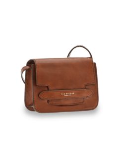 Borsa a tracolla in pelle The Bridge Lucrezia – Marrone/Oro - foto 1 2
