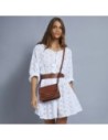 Borsa a tracolla in pelle The Bridge Lucrezia – Marrone/Oro Borsa a tracolla in pelle The Bridge Lucrezia – Marrone/Oro