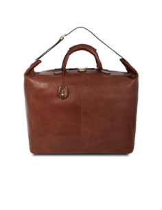Borsone da viaggio in pelle 50 cm The Bridge Story Viaggio – Marrone/Oro - foto 1