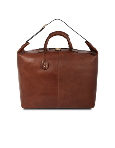 Borsone da viaggio in pelle 50 cm The Bridge Story Viaggio – Marrone/Oro - foto 1