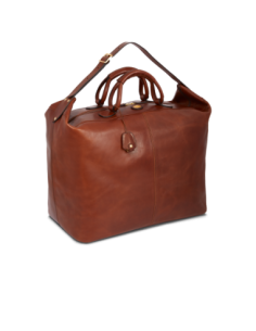 Borsone da viaggio in pelle 50 cm The Bridge Story Viaggio – Marrone/Oro - foto 1 2