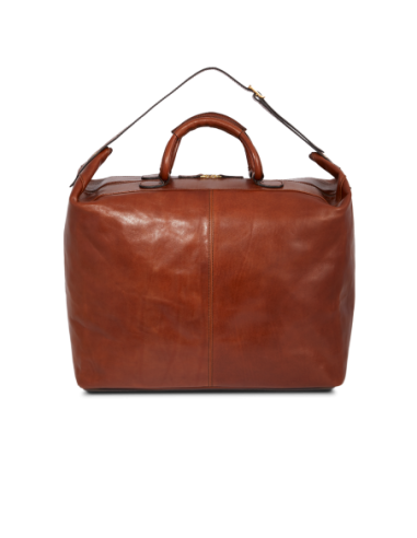 Borsone da viaggio in pelle 50 cm The Bridge Story Viaggio – Marrone/Oro - foto 3