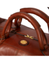 Borsone da viaggio in pelle 50 cm The Bridge Story Viaggio – Marrone/Oro