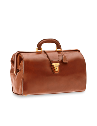 Borsa da medico in pelle The Bridge Story – Marrone/Oro - foto 1