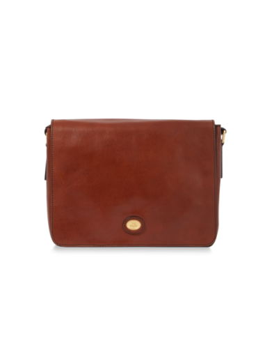 Cartella messenger in pelle uomo The Bridge Story Uomo – Marrone/Oro - foto 1
