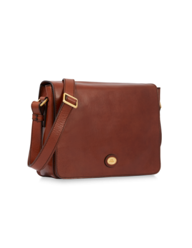 Cartella messenger in pelle uomo The Bridge Story Uomo – Marrone/Oro - foto 2