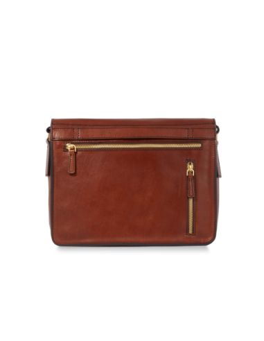 Cartella messenger in pelle uomo The Bridge Story Uomo – Marrone/Oro - foto 3
