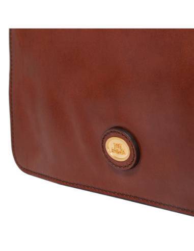 Cartella messenger in pelle uomo The Bridge Story Uomo – Marrone/Oro - foto 6
