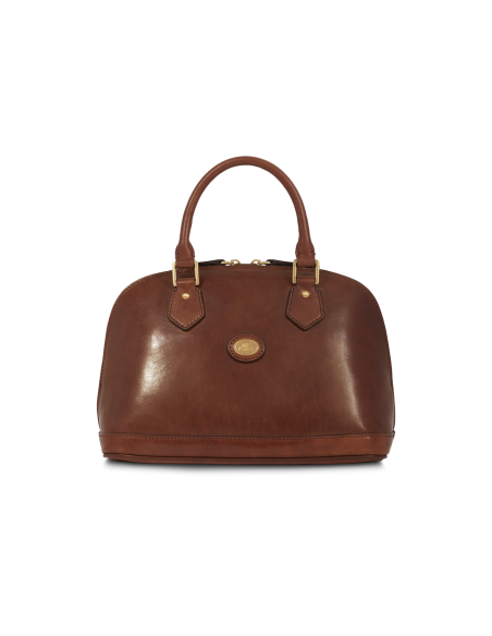 Borsa a mano in pelle con tracolla The Bridge Story Donna – Marrone/Oro - foto 1