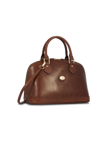 Borsa a mano in pelle con tracolla The Bridge Story Donna – Marrone/Oro - foto 2