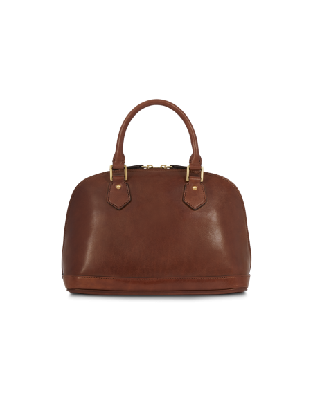 Borsa a mano in pelle con tracolla The Bridge Story Donna – Marrone/Oro - foto 3