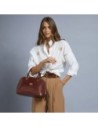 Borsa a mano in pelle con tracolla The Bridge Story Donna – Marrone/Oro