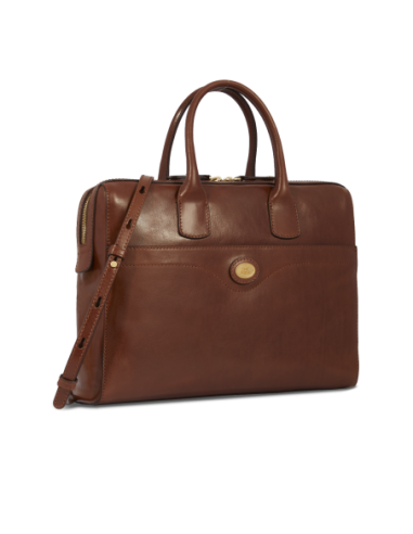 Borsa porta PC da donna in pelle The Bridge Story Donna – Marrone/Oro - foto 2