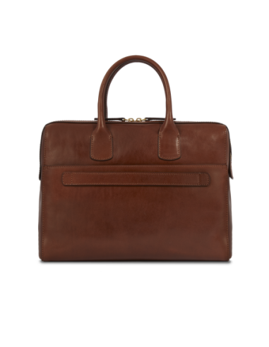 Borsa porta PC da donna in pelle The Bridge Story Donna – Marrone/Oro - foto 3