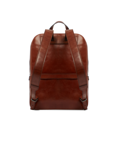 Zaino porta PC uomo in pelle due zip The Bridge Galileo – Marrone/Rutenio - foto 3