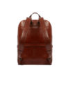 Zaino porta PC uomo in pelle due zip The Bridge Galileo – Marrone/Rutenio