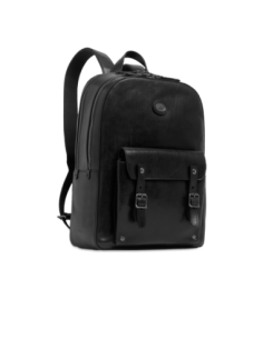 Zaino porta PC uomo in pelle due zip The Bridge Galileo – Nero/Rutenio - foto 1 2