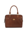 Bauletto in pelle con tracolla removibile The Bridge Story Donna – Marrone/Oro
